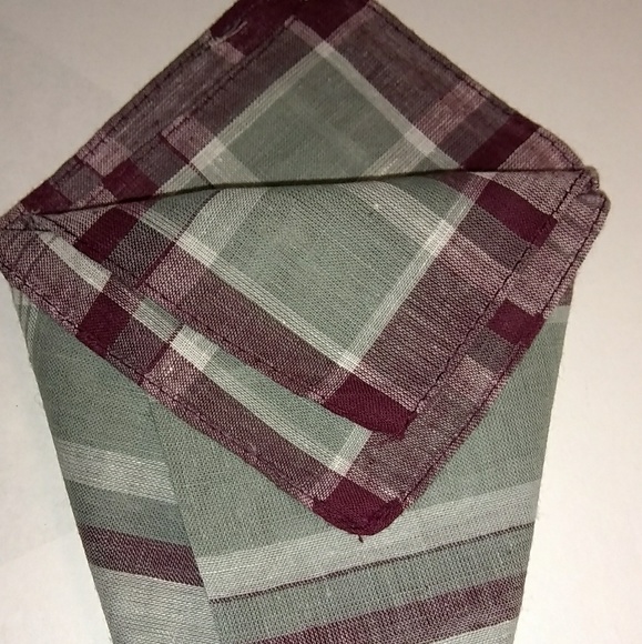 5 Mens Handkerchiefs! "The Dapper Choice!" Plaid - Picture 7 of 10